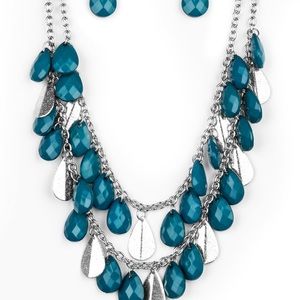 Paparazzi teal layered necklace